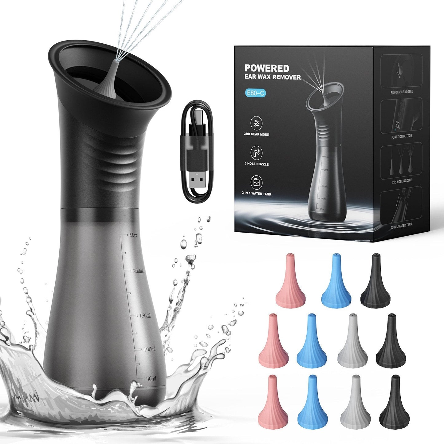 ⏰49% OFF – FREE SHIPPING !👂💦Upgraded 2-in-1 Ear Wax Removal Kit