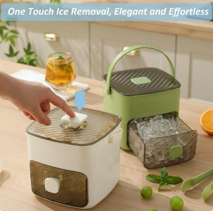 Ice cube Tray with Lid and Bin - Make Ice-Making Simple