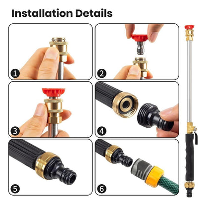 24-Hour Flash Deal🚿 Jet Nozzle Power Washer for Garden Hose – Hydro Jet High-Pressure Cleaning Wand