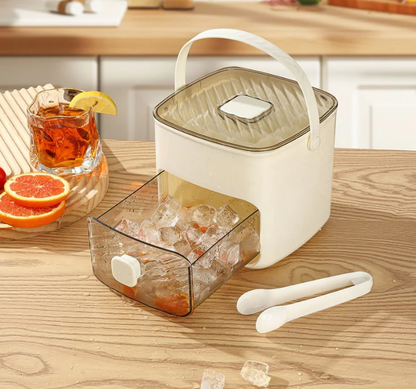 Ice cube Tray with Lid and Bin - Make Ice-Making Simple
