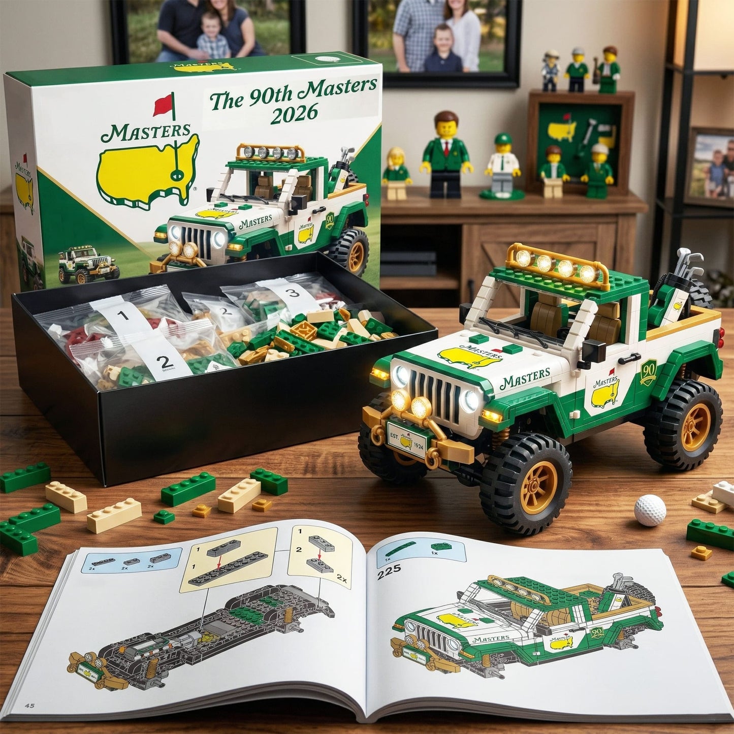 The 90th Masters 2026 Elite Off-Road Jeep Building Block Set
