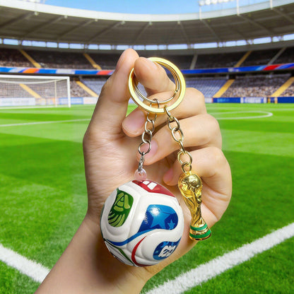 ⚽🏆 FIFA Trophy & Ball Keychain
