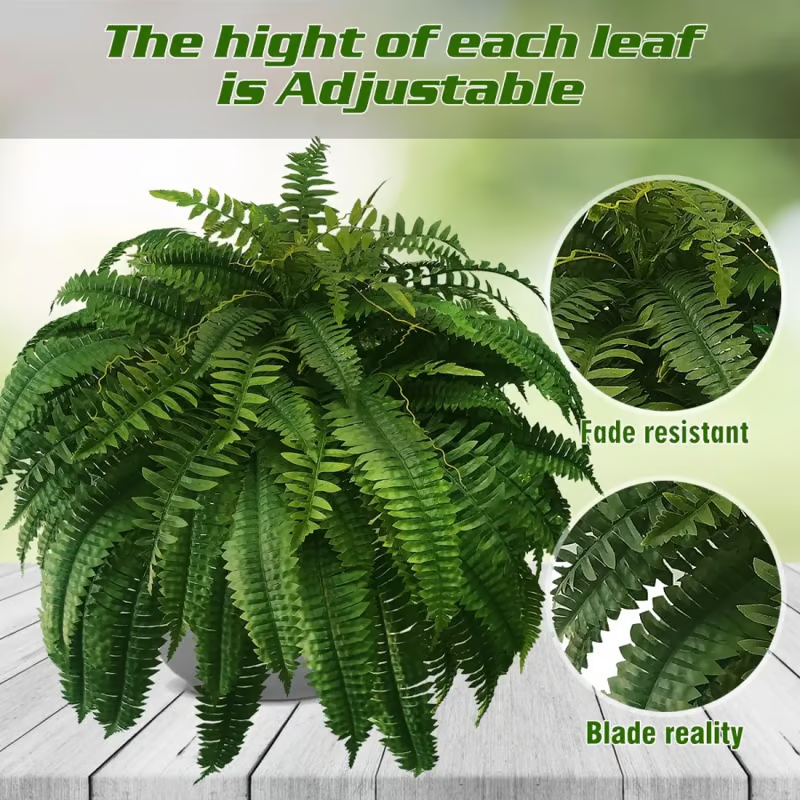 🔥 $9.96 On Sale Only Today 🌱 UV-Resistant Lifelike Artificial Boston Fern
