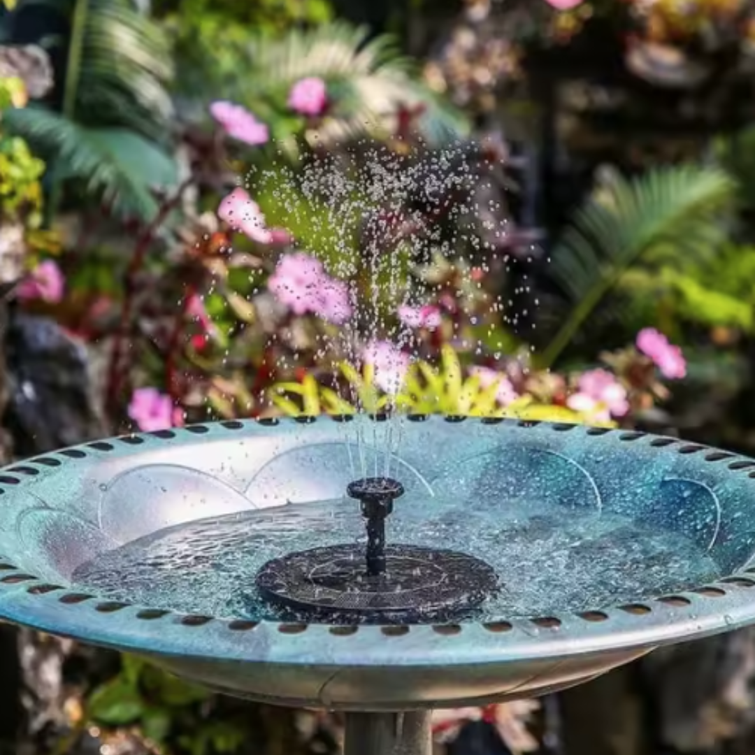 AhiSpring™ | Solar Garden Fountain