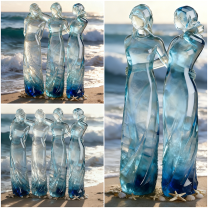🔥Mother's Day Sale 49% Off🌊Sisters by My Side, Celebrates Friendships Three Sisters Sculpture