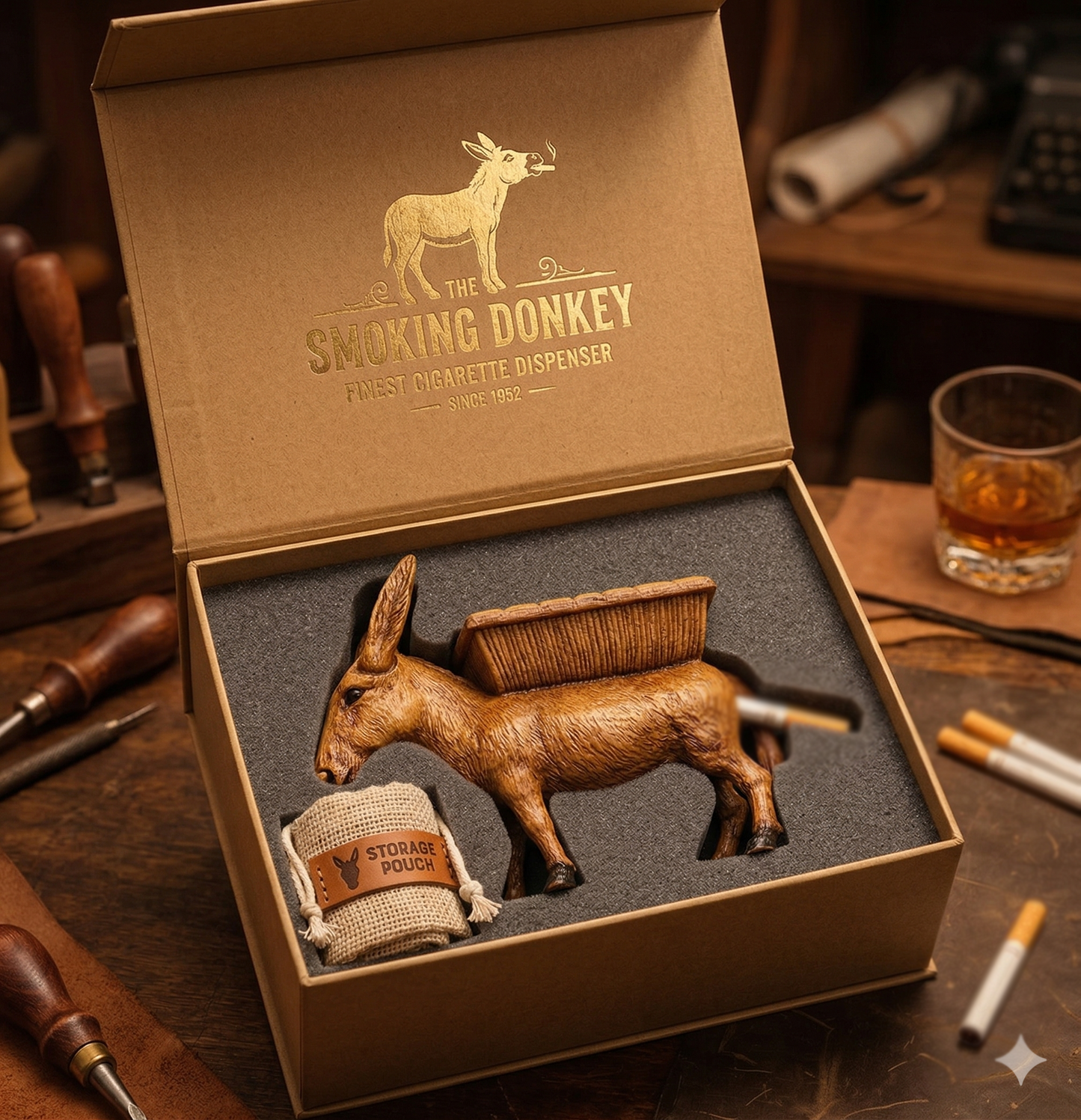 Vintage Donkey Cigarette Dispenser