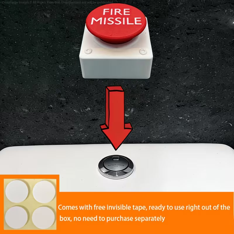 🔥50%OFF On Sale Only Today 🔥Flame Missile Toilet Flush Button Extension Cover