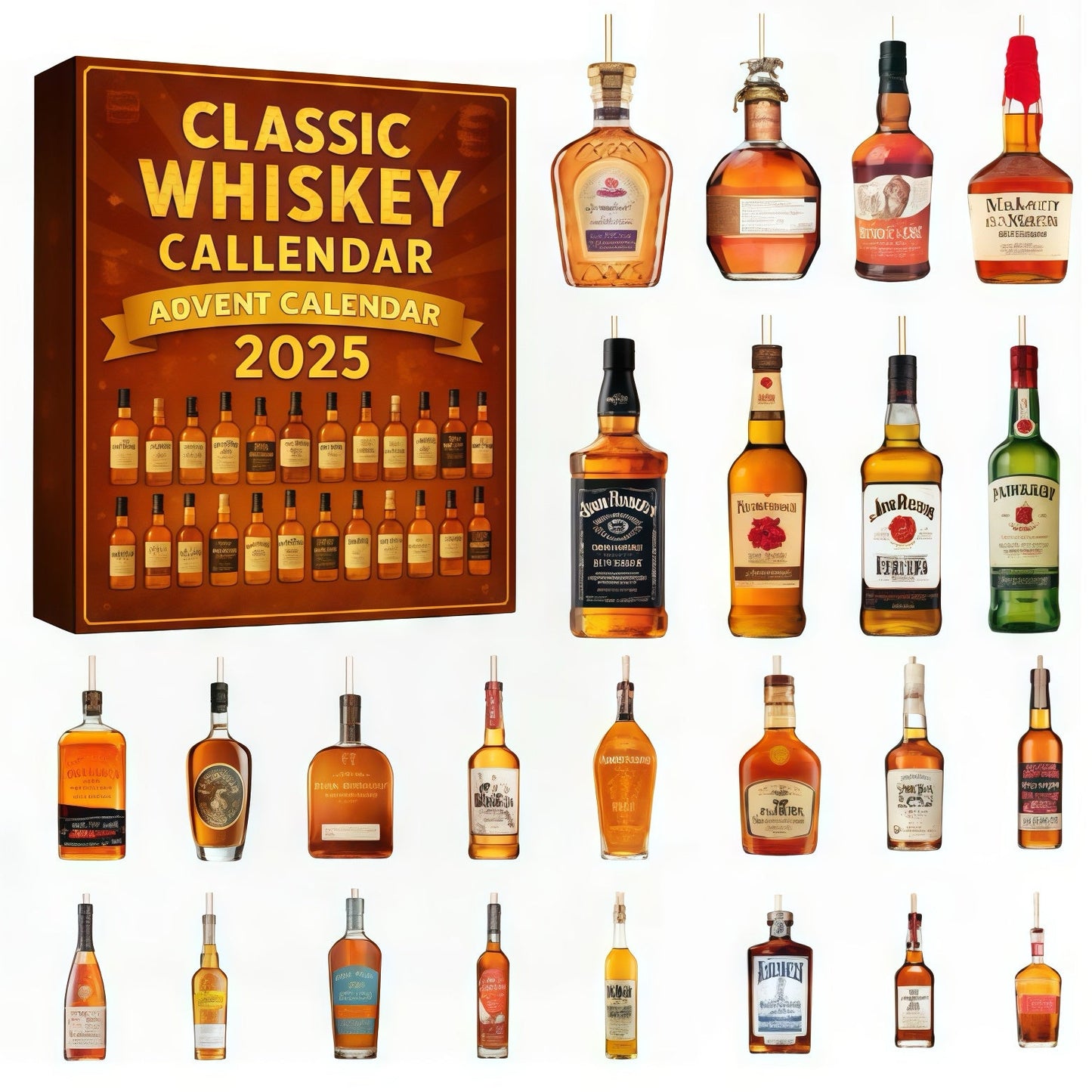 ⏰（Buy two for free shipping）Last Day Offer🔥 2025 Whiskey Advent Calendar