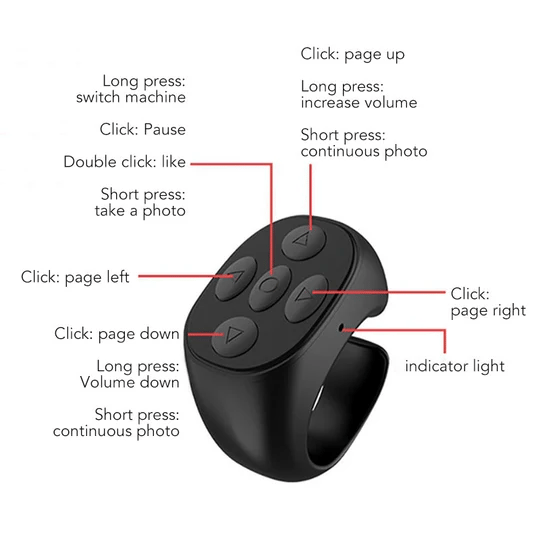 🏆10K+ SOLD LAST WEEK! - 🔥Fingertip Wireless Bluetooth Remote Control