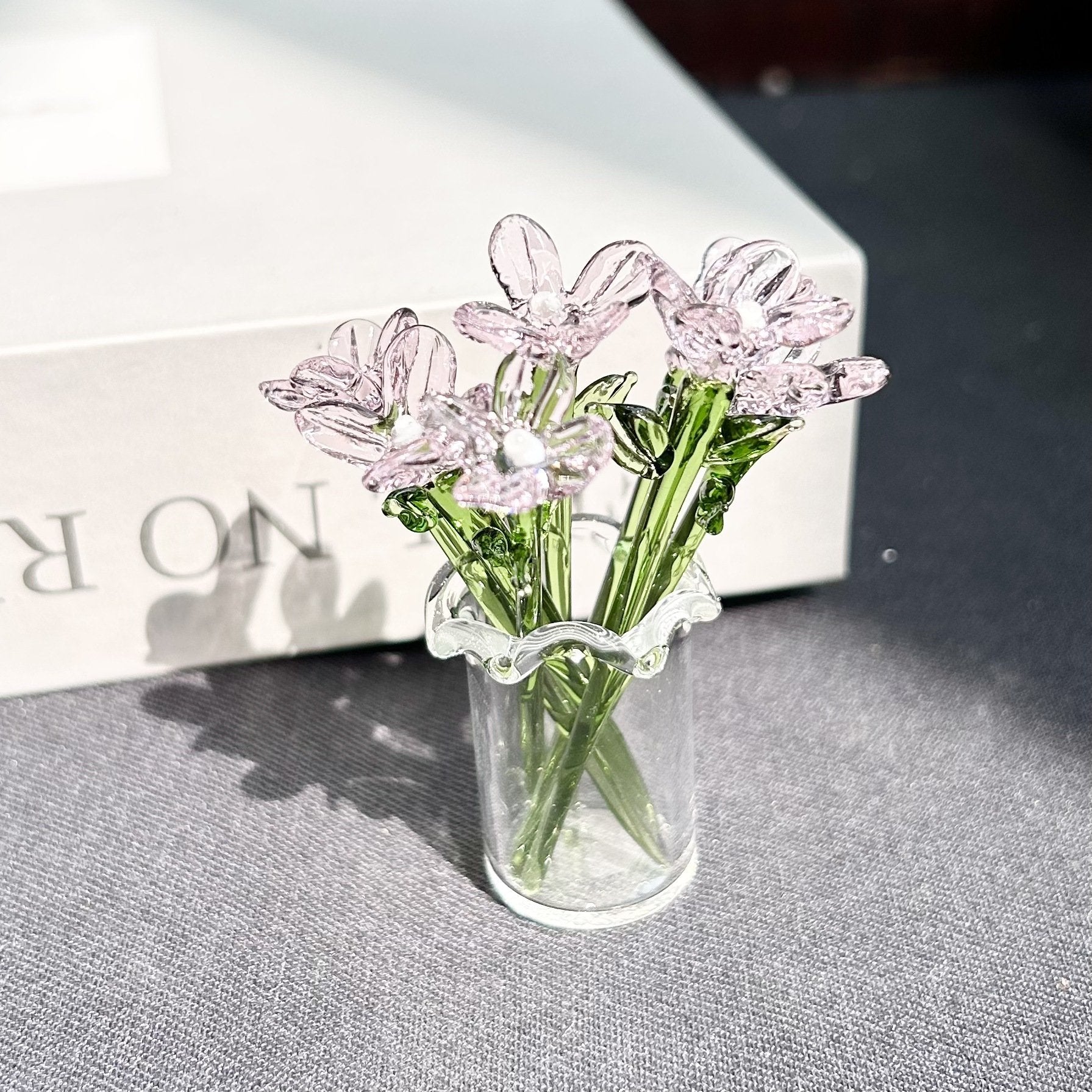Translucent Pink Flower Set (7 Flowers)
