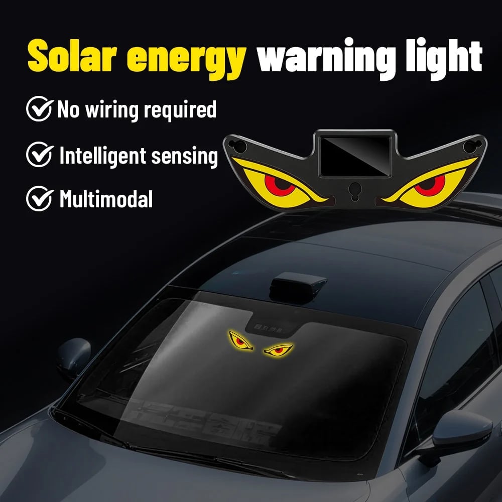 🔥LAST DAY 49% OFF💜Solar Demon Eye LED Car Window Light