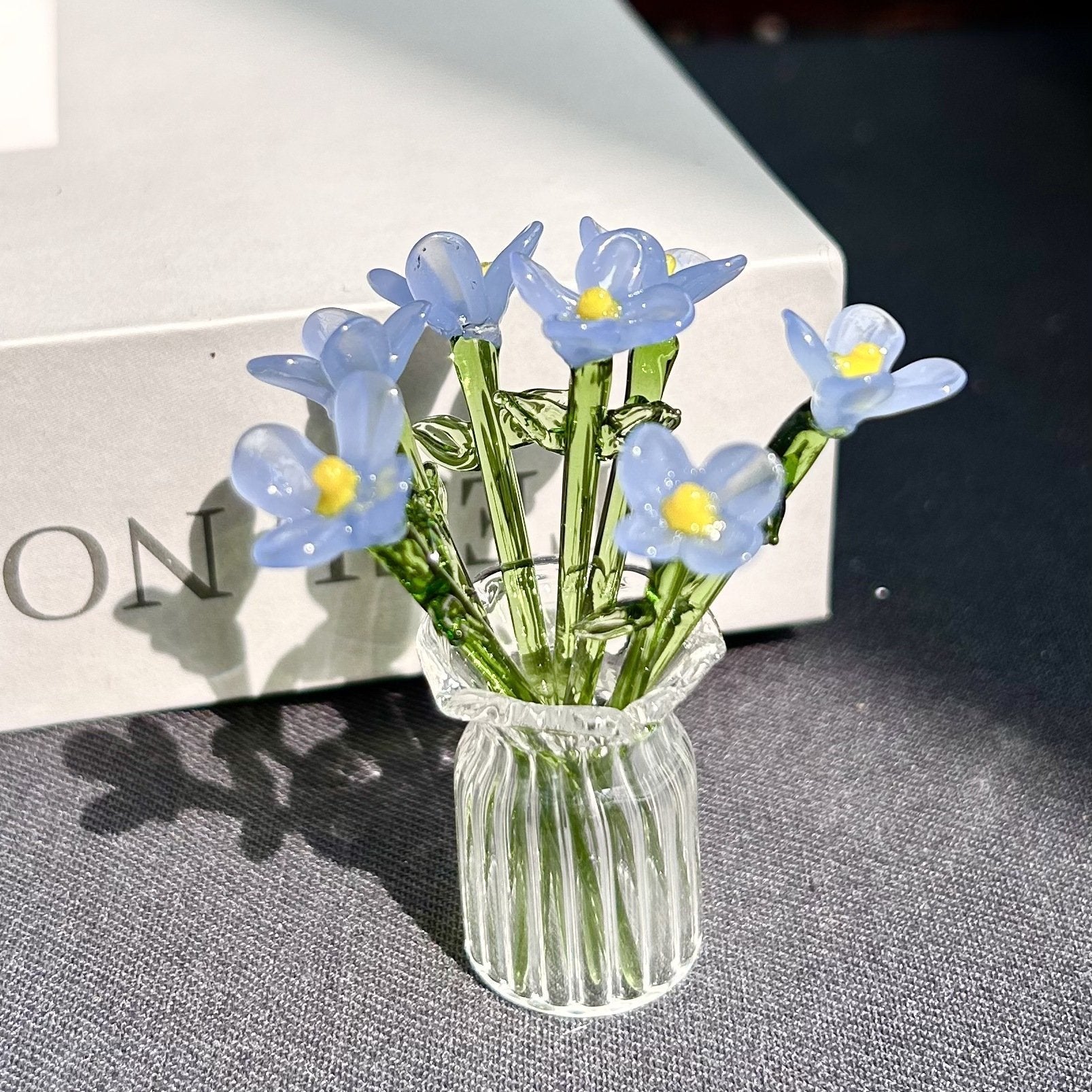 Blue Jade Flower Set (7 Flowers)