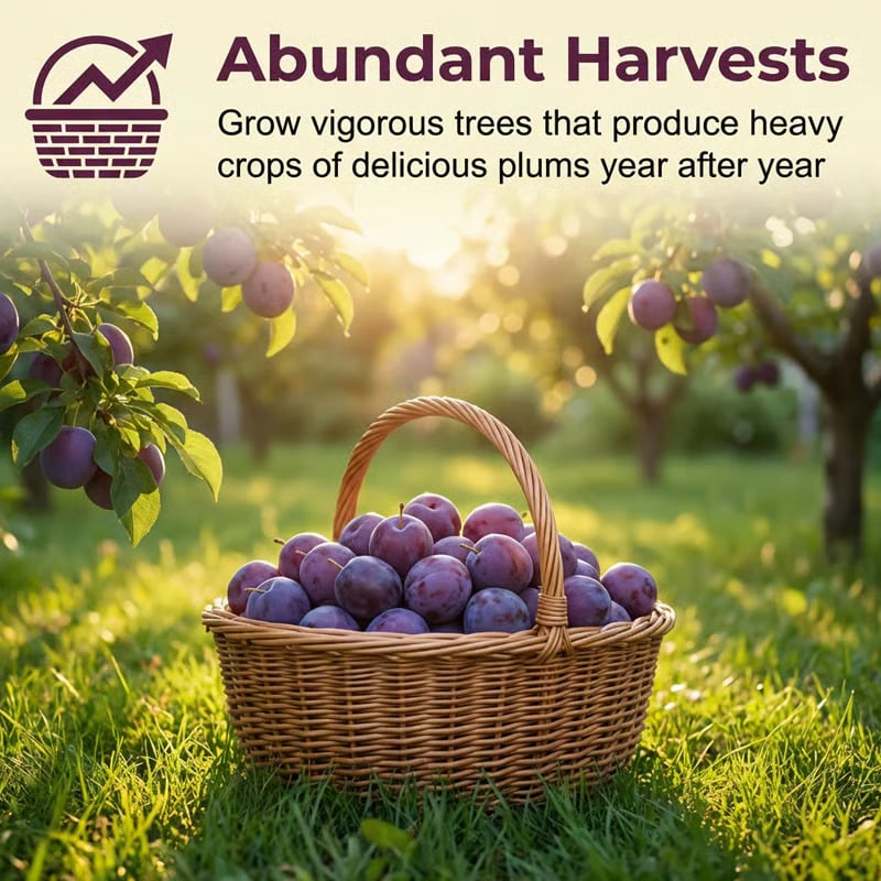 🌳LIMITED-TIME BUY 1 GET 1 FREE⏰🍑 Heirloom Non-GMO Grafted Plum Tree Live Seeds