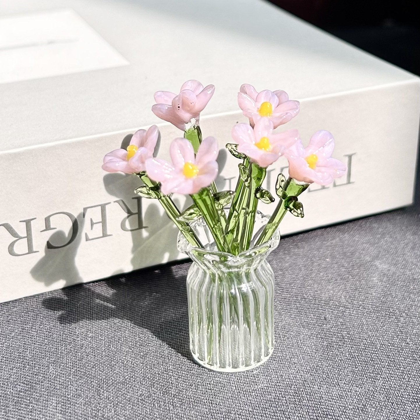 Porcelain Pink Flower Set (7 Flowers)