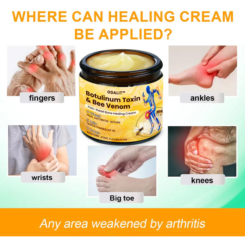 🎁Flash Sale - Natravor® Botulinum Toxin & Bee Venom Pain-Relief Bone Healing Cream🐝💎