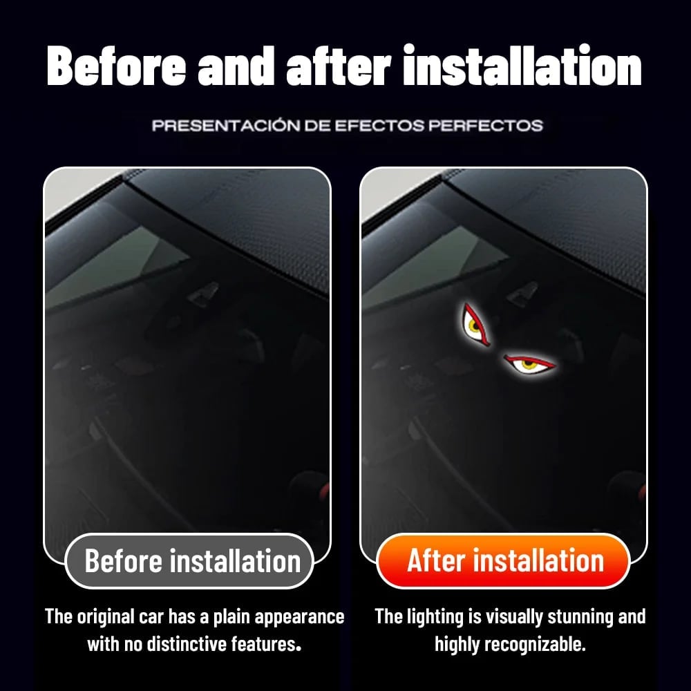 🔥LAST DAY 49% OFF💜Solar Demon Eye LED Car Window Light