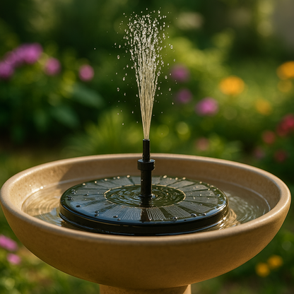 AhiSpring™ | Solar Garden Fountain