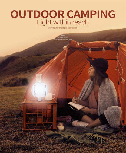 Illuminate Your Wildest Adventures. The Ultimate Foldable Solar Camping Light