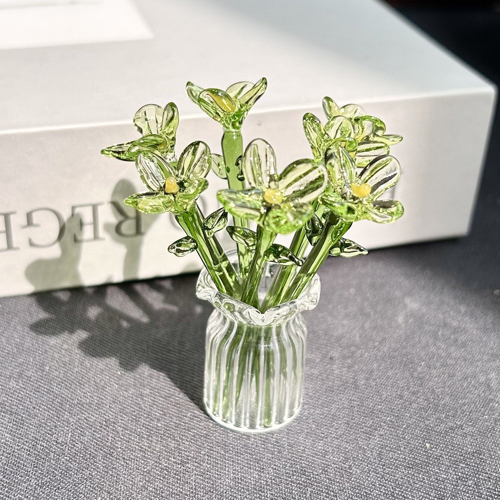 Translucent Green Flower Set (7 Flowers)