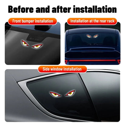 🔥LAST DAY 49% OFF💜Solar Demon Eye LED Car Window Light
