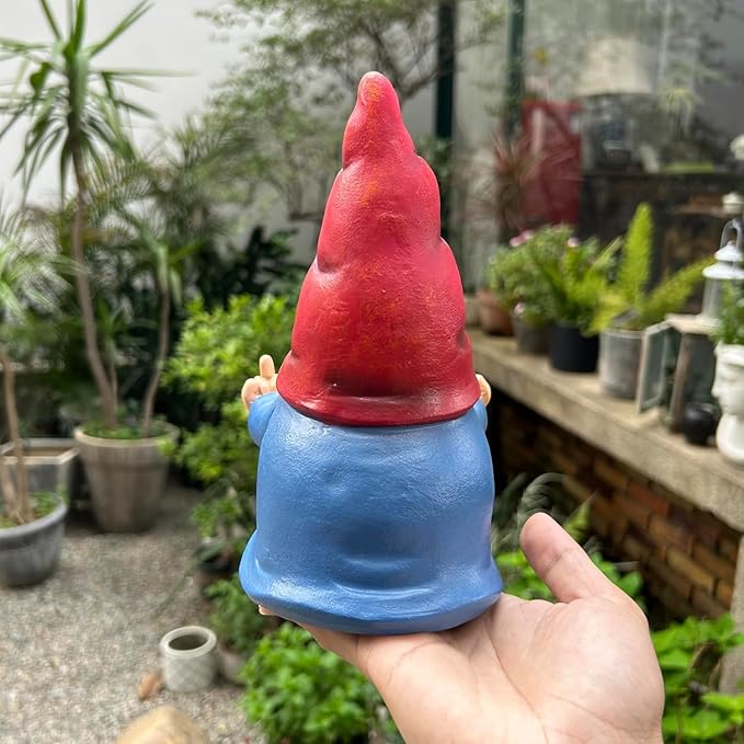 Middle Finger Gnome Statue
