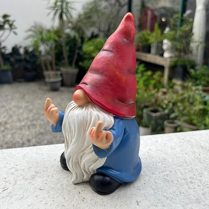 Middle Finger Gnome Statue