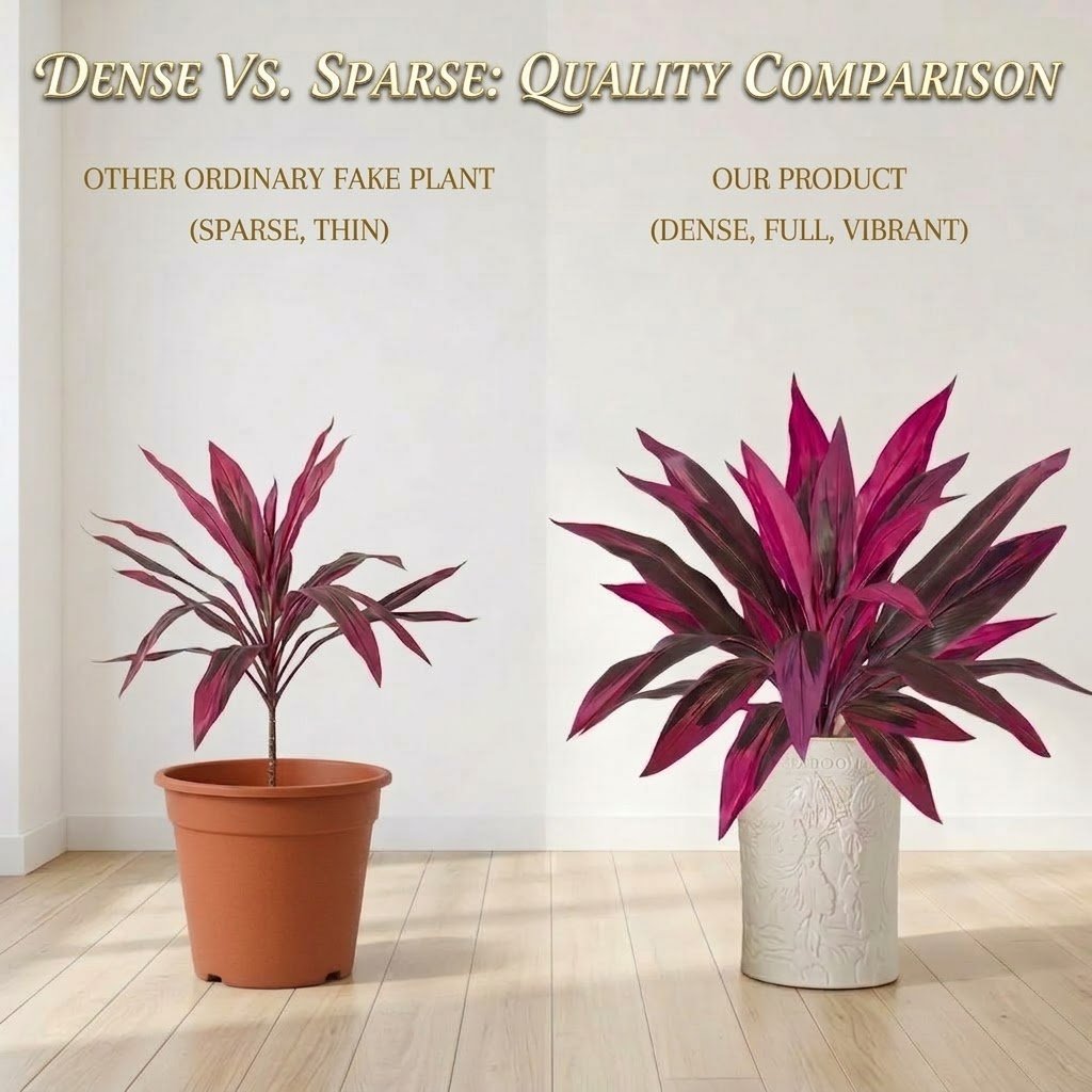 2-Pc UV-Resistant Vibrant Pink & Purple Artificial Ferns