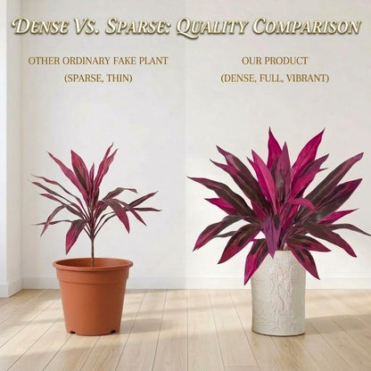 2-Pc UV-Resistant Vibrant Pink & Purple Artificial Ferns