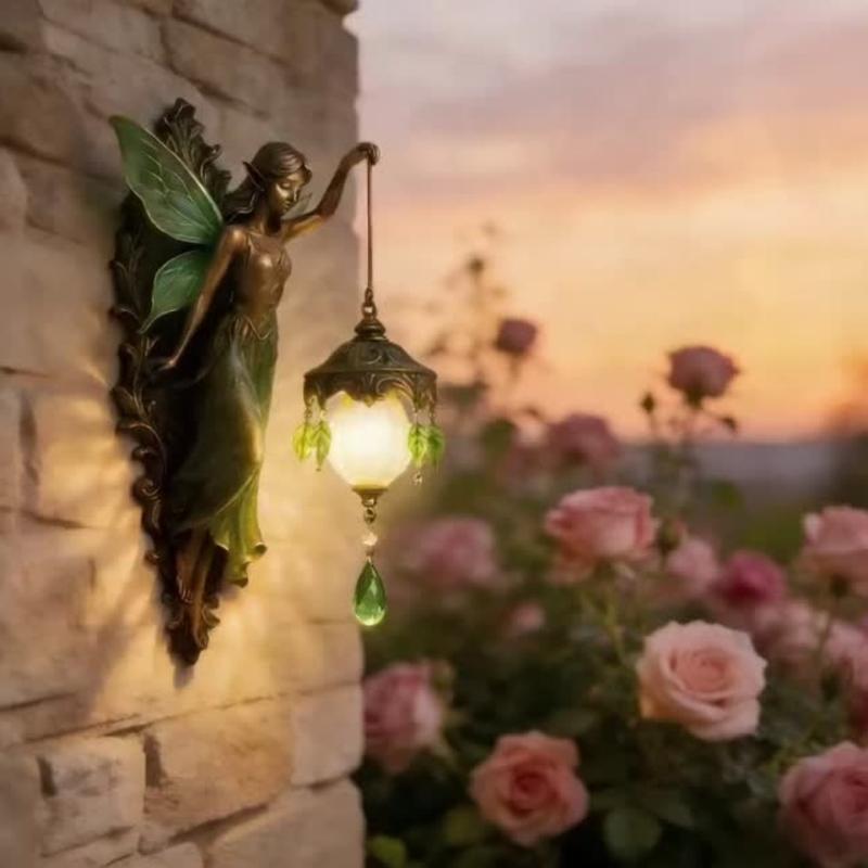 Bring Magic to Your Walls: The Enchanted Emerald Fairy Sconce