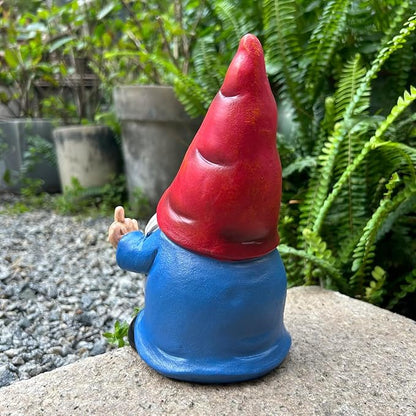 Middle Finger Gnome Statue