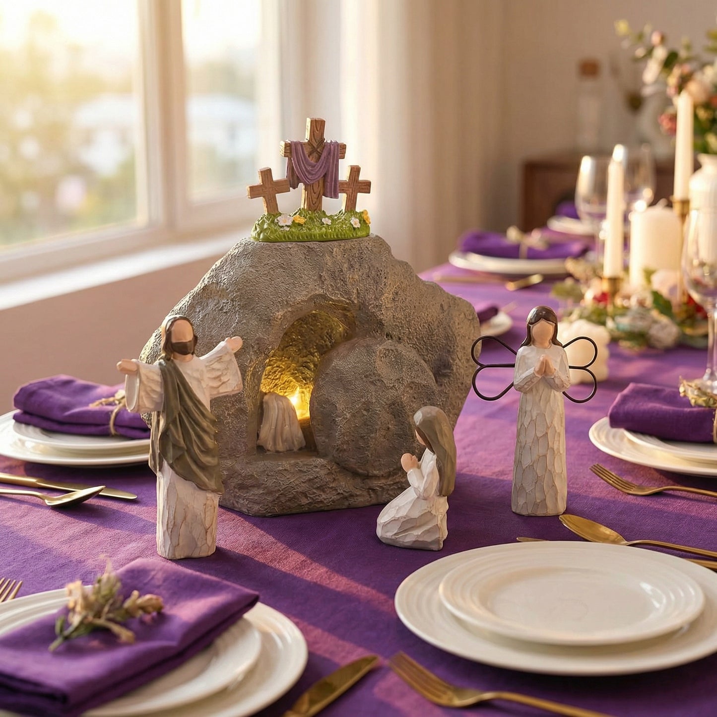 ✨Resurrection Light Empty Tomb Easter Scene