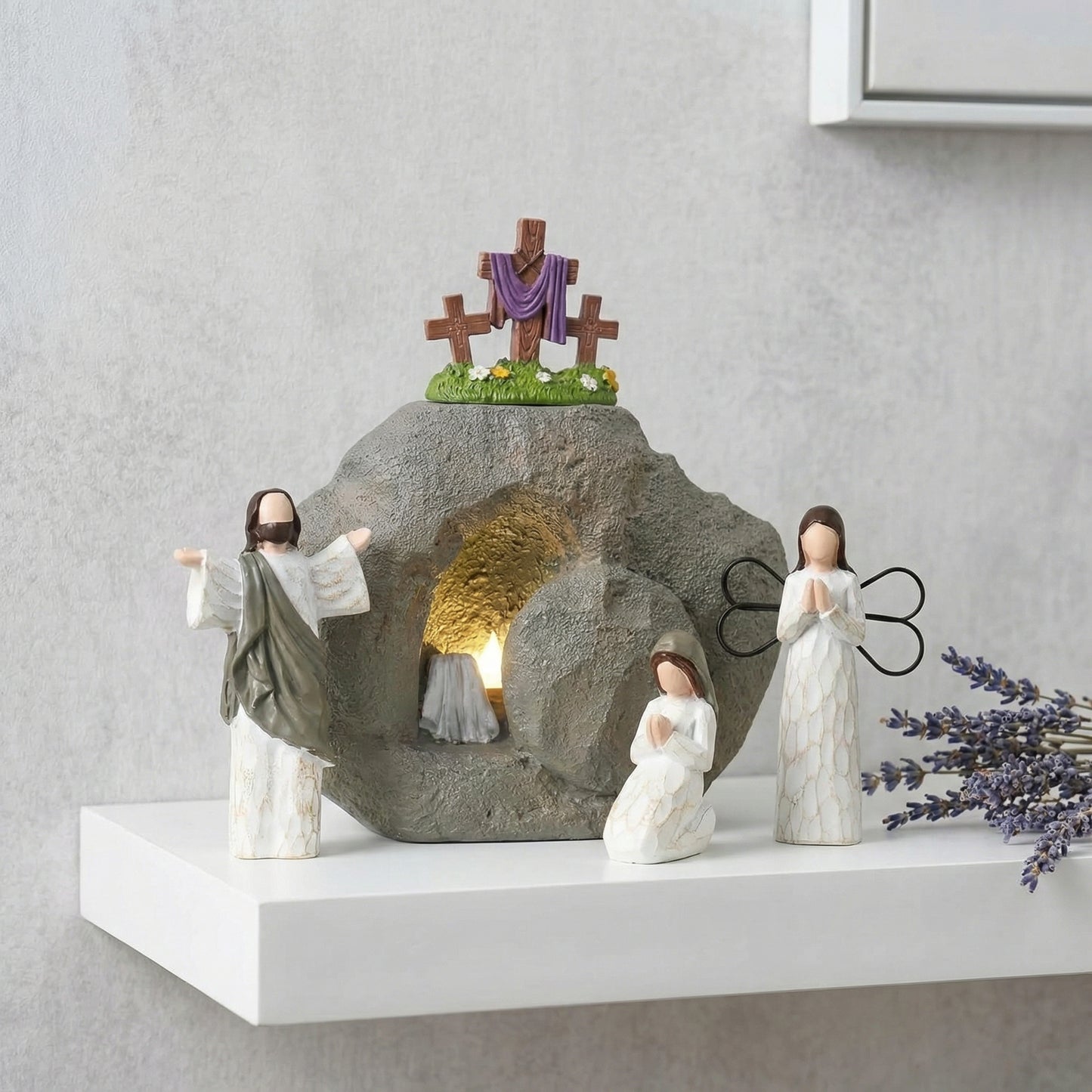 ✨Resurrection Light Empty Tomb Easter Scene