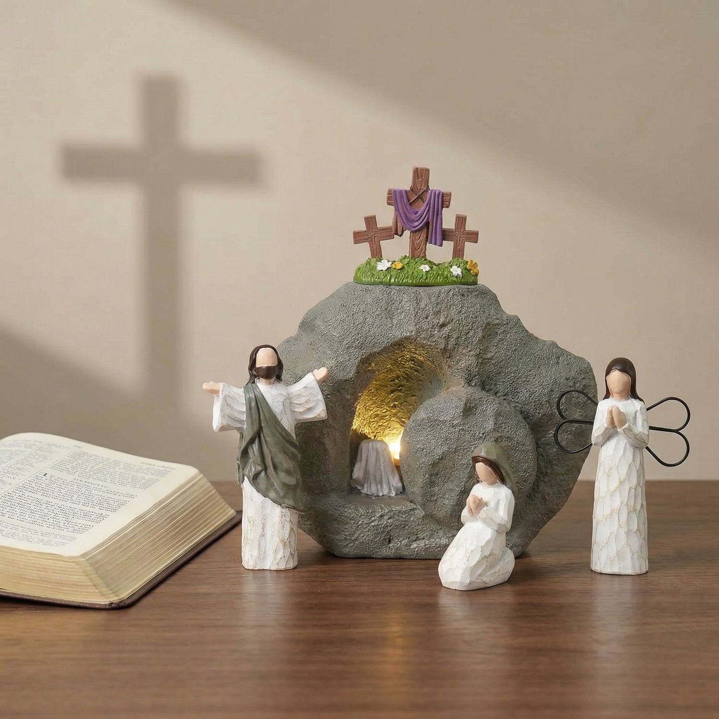 ✨Resurrection Light Empty Tomb Easter Scene