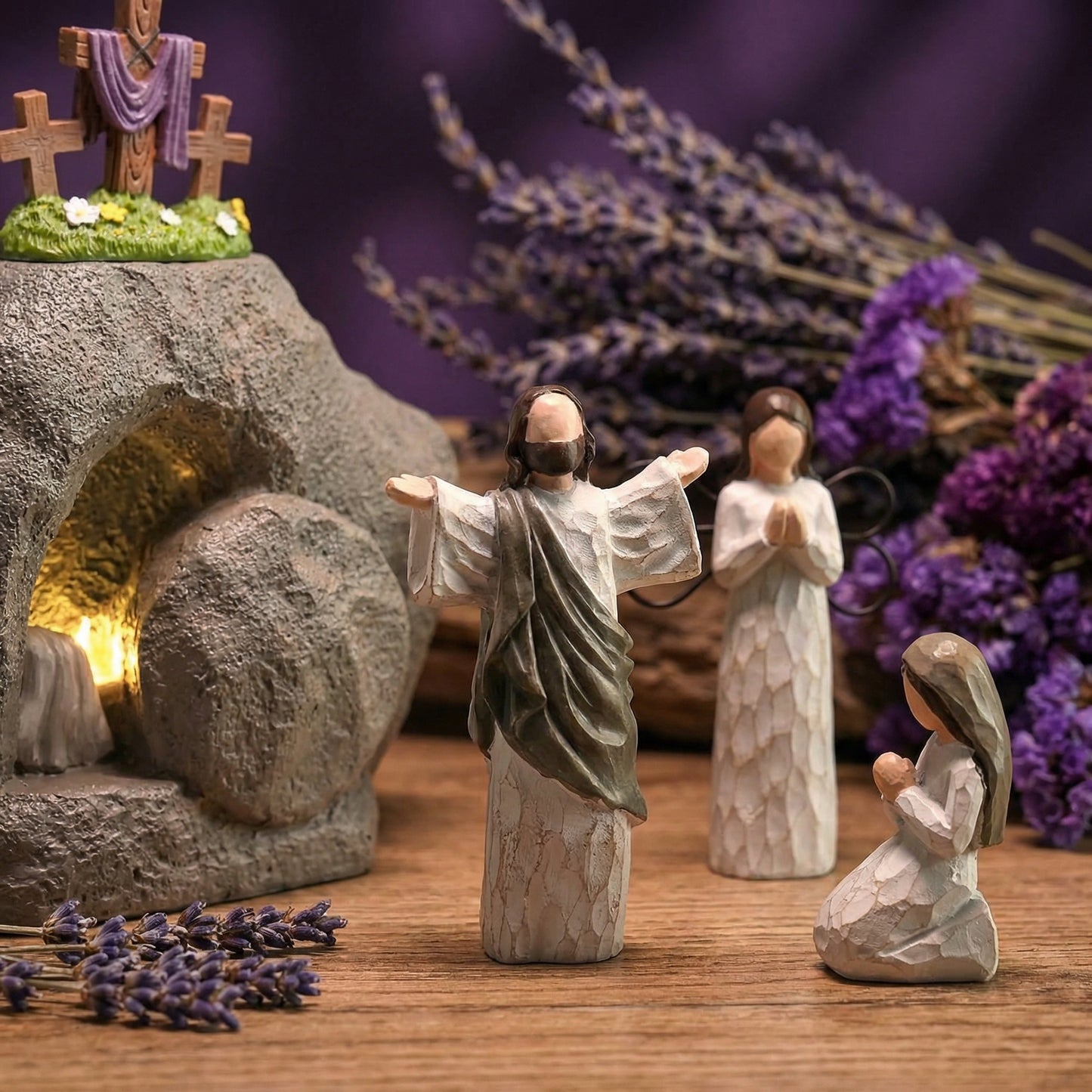 ✨Resurrection Light Empty Tomb Easter Scene