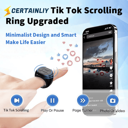 🏆10K+ SOLD LAST WEEK! - 🔥Fingertip Wireless Bluetooth Remote Control