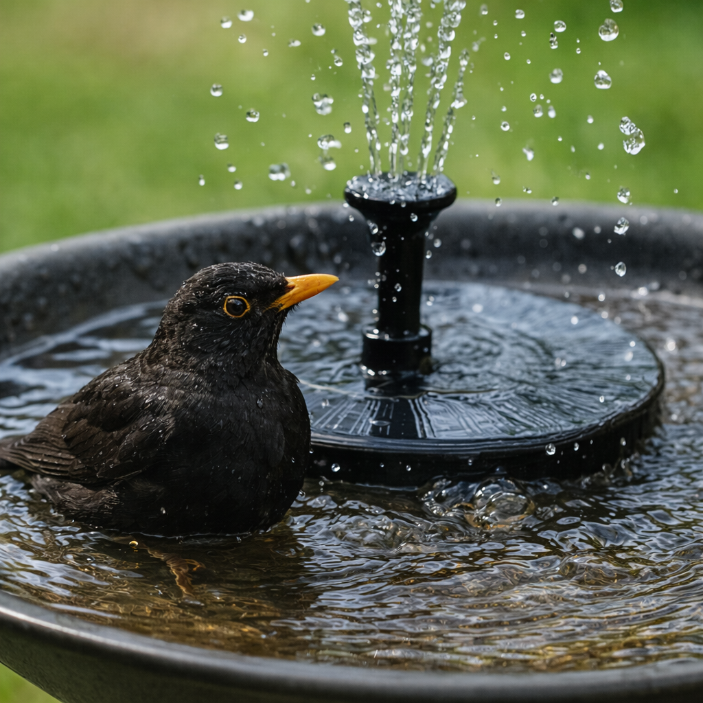 AhiSpring™ | Solar Garden Fountain
