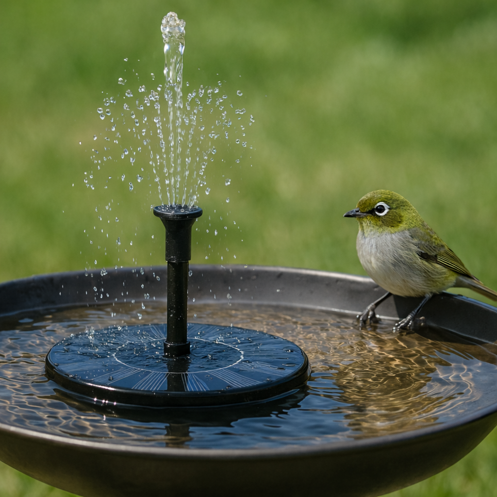 AhiSpring™ | Solar Garden Fountain