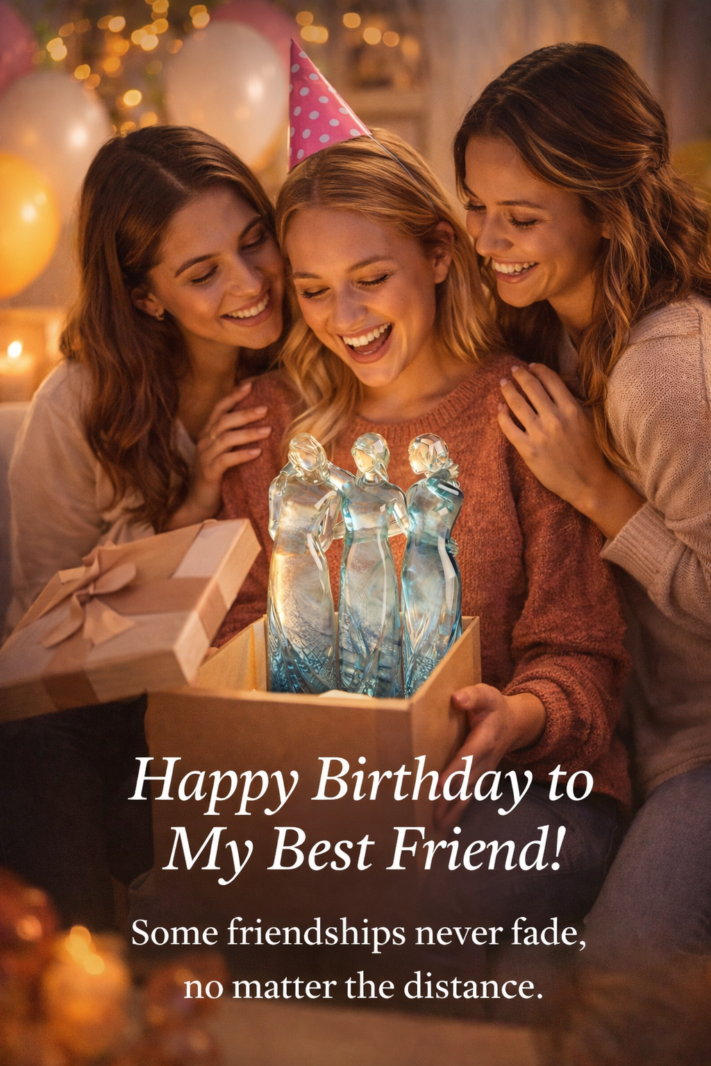 🔥Mother's Day Sale 49% Off🌊Sisters by My Side, Celebrates Friendships Three Sisters Sculpture
