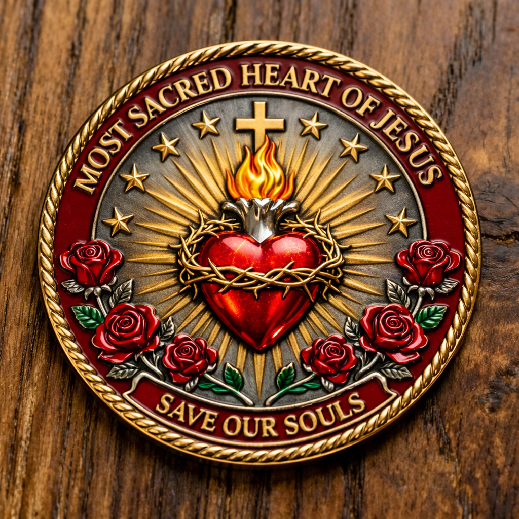 🔥🔥New Year 50% Off--Sacred Heart of Jesus Commemorative Coin
