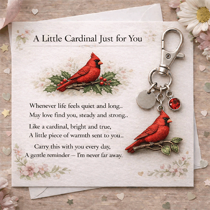 A Little Hummingbird for You keychain-Month Gift Filled with Love, Comfort & Protection.