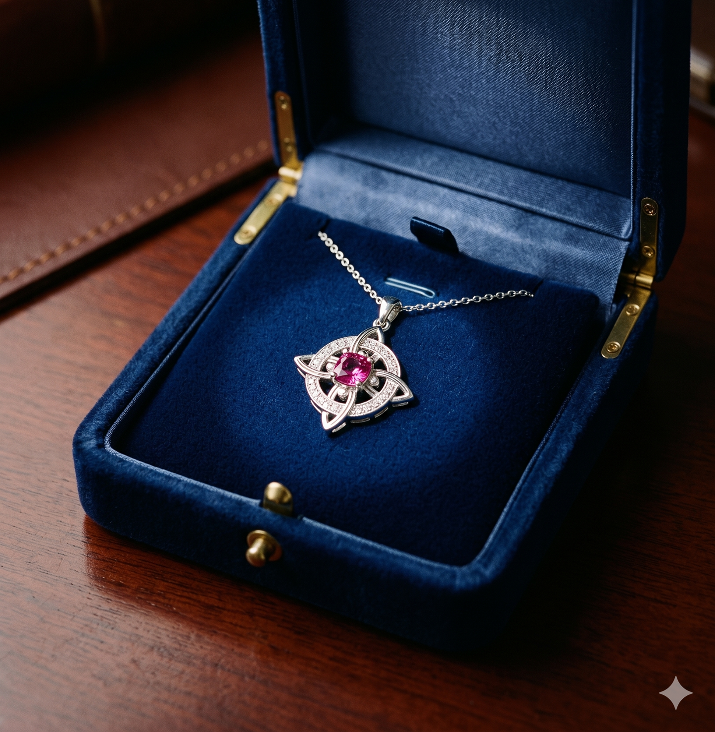 Mystical Birthstone Witches Knot Necklace – Natural Crystal🔮💞Protect Your Loved Ones