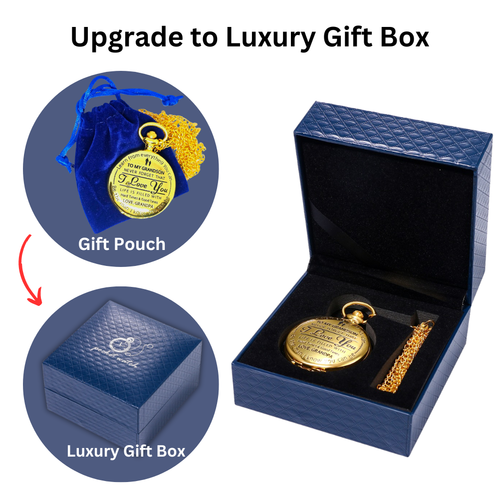 To My Son / From Dad - Luxury Vintage Pocket Watch Gift SS