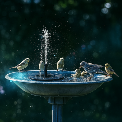 AhiSpring™ | Solar Garden Fountain