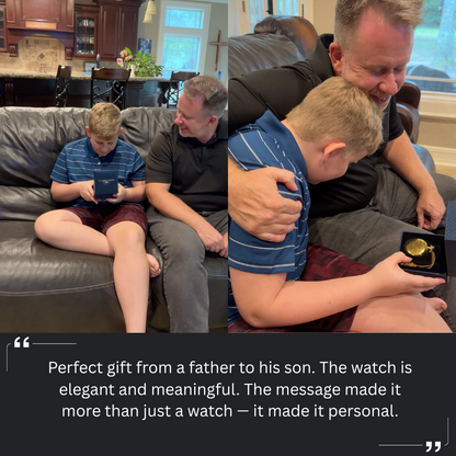 To My Son / From Dad - Luxury Vintage Pocket Watch Gift SS
