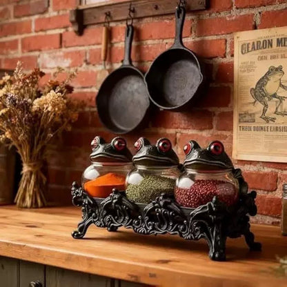 Handcrafted Witchy Frog Apothecary Spice Jars 🐸✨
