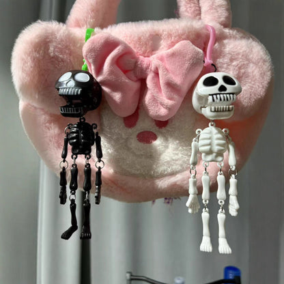 💀✨Pull-String Skeleton Keychain | Viral Funny Skull Keychain