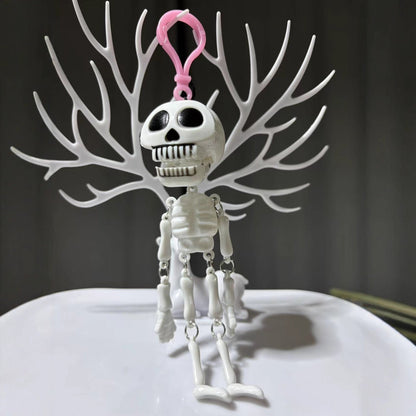 💀✨Pull-String Skeleton Keychain | Viral Funny Skull Keychain
