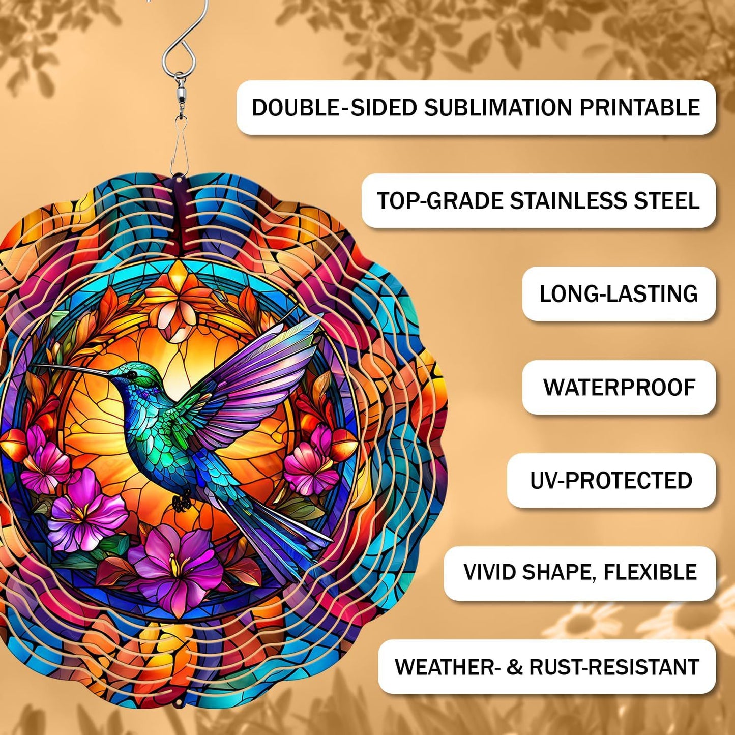 🐦LAST DAY 50% OFF -💖Kinetic Hummingbird Wind Spinner