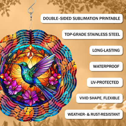 🐦LAST DAY 50% OFF -💖Kinetic Hummingbird Wind Spinner