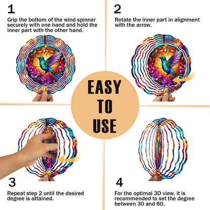 🐦LAST DAY 50% OFF -💖Kinetic Hummingbird Wind Spinner
